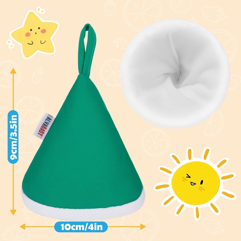 ALVABABY 4 Pcs Baby Boy Pee Covers, 3.5 * 4 In,Strong Water Absorption Pee Shield for Newborn Boy, 4-Layer Reusable Pee Cap, Diaper Changing Accessory for Baby Gift - Image 3